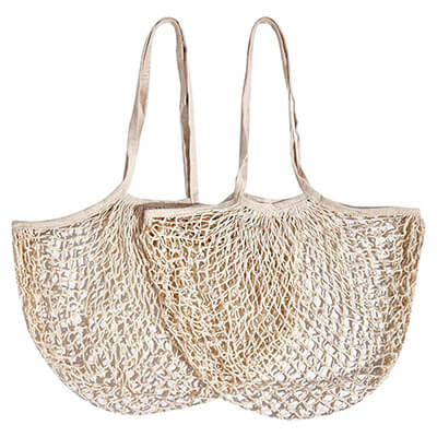 Cotton Mesh Grocery Market tote Bags